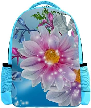 VBFOFBV Sırt Çantası Kadın Sırt Çantası Laptop Sırt Çantası Seyahat Rahat Çanta, Kelebek Çiçek Bahar Sanat