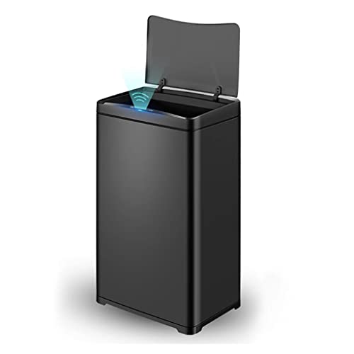UXZDX Yüksek Kapasiteli Akıllı çöp tenekesi Paslanmaz Çelik Otomatik Sensör çöp tenekesi Ofis Banyo Mutfak çöp kutusu