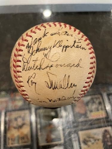 1950 Chicago Cubs Takımı Beyzbol İmzaladı Frank Frisch Johnny Vander Meer 19 Jsa İmzalı Beyzbol Topları