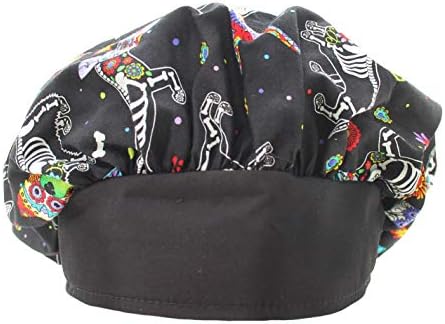 Bantlı Kabarık Eğlenceli X-Ray Köpek Fırçalama Kap Şapka Siyah