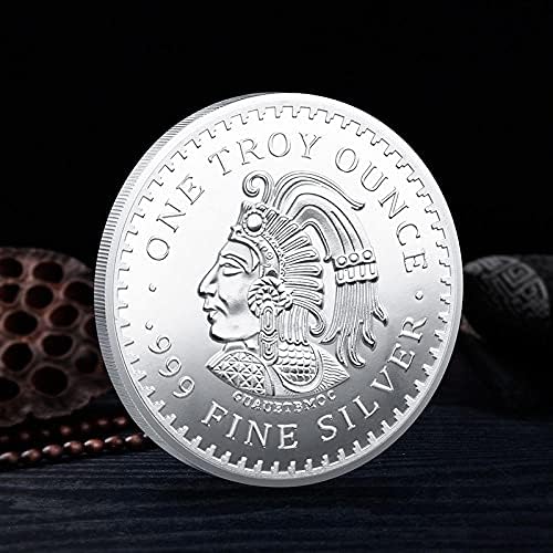 Gümüş Kaplama Koleksiyon Dekoratif Sikke Koruyucu Kılıf ile Tahsil Bitcoin Zanaat