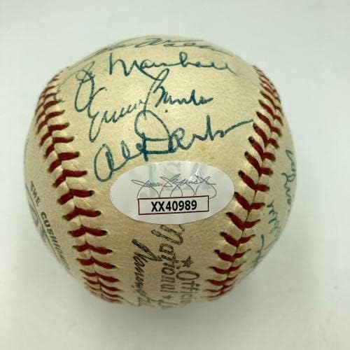 Güzel 1958 Cubs Takımı İmzaladı Ulusal Beyzbol Ligi Ernie Banks JSA COA İmzalı Beyzbol Topları