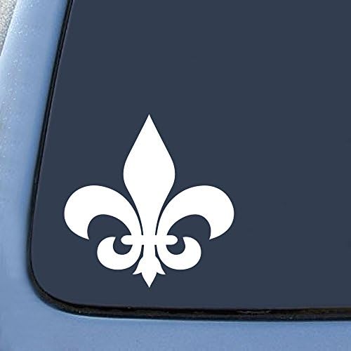 Uygun Fiyatlı Max Çıkartmaları Fleur De Lis Sticker Çıkartma Dizüstü Araba Dizüstü 5.5 (Beyaz)