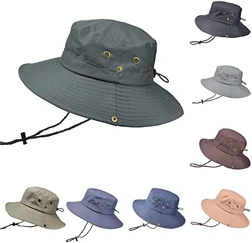 Katlanabilir Yürüyüş Şapka Yaz Katı Kova Güneş Açık Balıkçılık Ayarlanabilir Boonie Şapka Kap Beyzbol Kapaklar Plaj