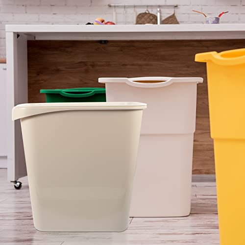 ABECEL Çöp Tenekesi, Oval Tuvalet Dikdörtgen çöp tenekesi (Renk: Beyaz)