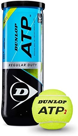 DUNLOP ATP Süper Premium Normal Görevli Tenis Topları-Kil ve Kapalı Kortlar için en iyisi-3 Top Kutusu (24 Kutu =