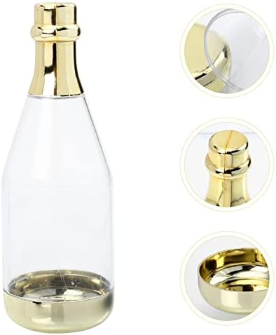 Şeker Çubuğu Kapları 8 adet şampanya şişeleri Şeker Şişesi Kutusu Mini şampanya şişesi Favor Konteynerler Düğün Gelin