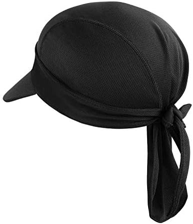 Güneş şapkası Visor Headwrap Önceden Takılmış Bandana Bağlı Şapka Ağzına kadar Bisiklet Kafatası Kap