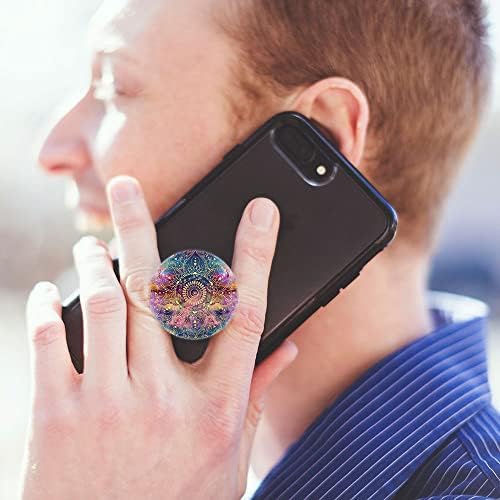 MOKKİ Evrensel Telefon Crip, cep telefonu Parmak Tutucu Standı Akıllı Telefon ve Tablet için (4 Paket) Galaxy Mandala