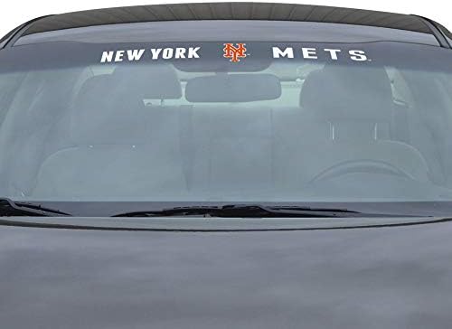 ProMark MLB New York Mets Ön Cam Çıkartması, Tek Boyut, Tek Renk, Takım Renkleri, 35x 4