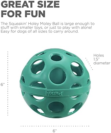 Dışa doğru Tazı Gıcırdıyor Holey Moley Köpek Topu Doldurulabilir Oyuncak Getir