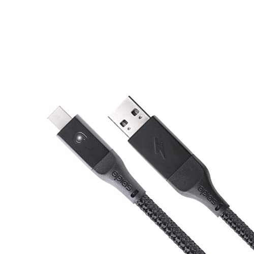 apias ™ Akıllı Kablo USB A'dan USB C'ye Yalnızca Pil Ömrünüzü Koruyan Telefon Şarj Cihazı Android Şarj Kablosu Tip-C