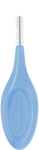Biyobazlı Plastik (Şeker Kamışı) Akıllı Kavrama Diş Arası Fırçası mavi, tel: 0,70 mm, ISO boyutu 4, Torba başına 24