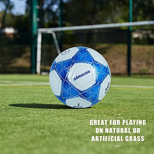 admecoo Light Up Futbol Topu Karanlıkta Parlayan Futbol Topu Boyutu 4/5 İğneler ve Pompa Topu Erkekler için Gençlik