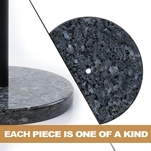 Koville Lüks Norveç Granit Kağıt Havlu Tutacağı Tezgahı, Mutfak Organizasyonu için Paslanmaz Çelik Çubuk Kağıt Havlu