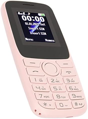 VINGVO Unlocked Cep Telefonu, Çift SIM Çift Bekleme Çok Fonksiyonlu Kıdemli cep telefonu 2.4 in Ekran 2G GSM Büyük