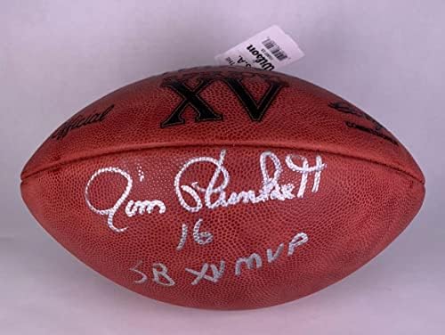 Jim Plunkett imzalı MVP futbol Fanatikleri 22008 - İmzalı Futbol Topları imzaladı