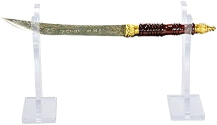 WEBEEDY 3 Pairs Lightsaber Standı Şeffaf Akrilik Kılıç Standı Ekran Standı Koleksiyonu Ekran Standı Tutucu Tek Kılıç