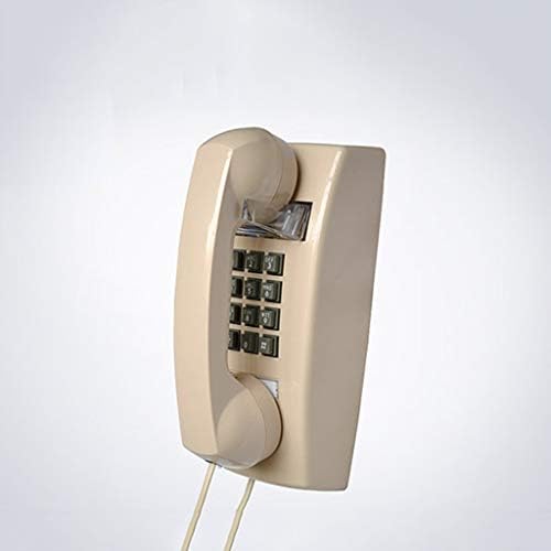 UXZDX CUJUX Duvara Monte Telefon,Stil Retro Duvar Telefonu Ses Kontrolü Sabit Kablolu Su Geçirmez ve Nem Geçirmez