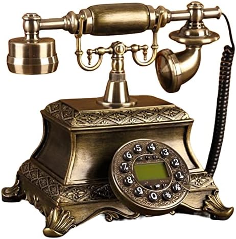 GaYouny Sabit Telefon Düğmesi ile Arama KİMLİĞİ Sabit Telefonlar Sabit Telefon Ofis Ev Otel için (Renk: Altın)