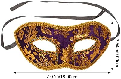 Didiseaon Altın Maskeli Balo Maskesi 6 Adet Maskeli Balo Maskeleri Venedik Göz Maskesi Mardi Gras Kostüm Yarım Yüz