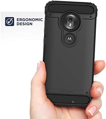 Kaplı Moto G7 Oyun Kemer Klipsi Kılıf Kılıf (2019 Akrep Zırh) ultra Koruyucu Sağlam tutma kapağı Tutucu ile (Motorola