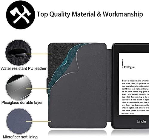 6 Kindle Paperwhite 2012-2017 için Kindle Kılıfı (Model No. Ey21 ve Dp75Sdı) - Otomatik Uyku/Uyandırma Özellikli Koruyucu-Minimalist