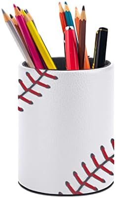 XUWU Beyzbol kalemlik Kalem Organizatör Sevimli Kalem Kupası masa dekoru makyaj fırçası Tutucu PU Çok Fonksiyonlu