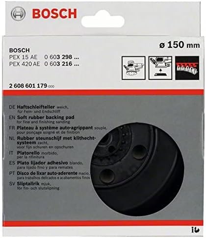 Bosch Professional 2608601179 PEX 15 için Taşlama Plakası, Siyah, 150 mm