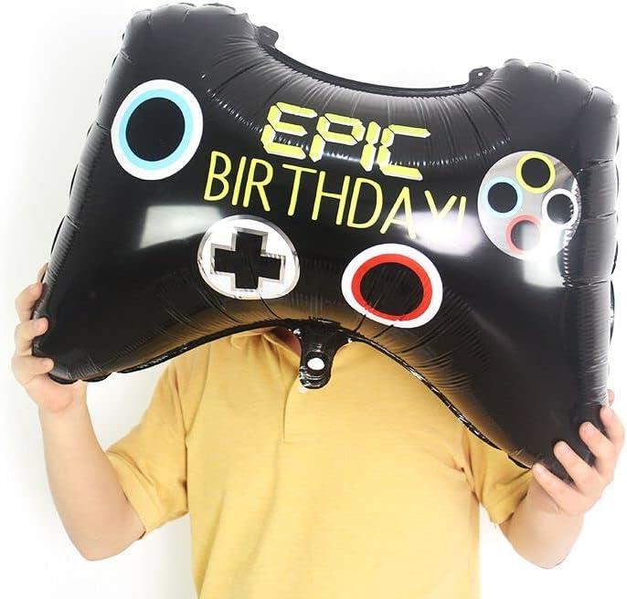 KUNGOON 8th Doğum Günü Gamer Parti Balonlar, Video oyun Denetleyicisi Balonlar için Erkek, 8 pcs Oyun Temalı 8th Doğum