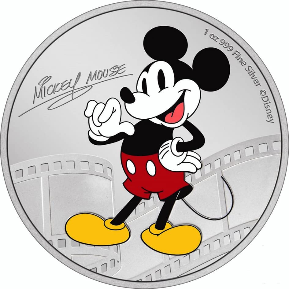 2023 C Mickey 1 oz gümüş sikke kanıtı 2 $ Satıcı Kanıtı