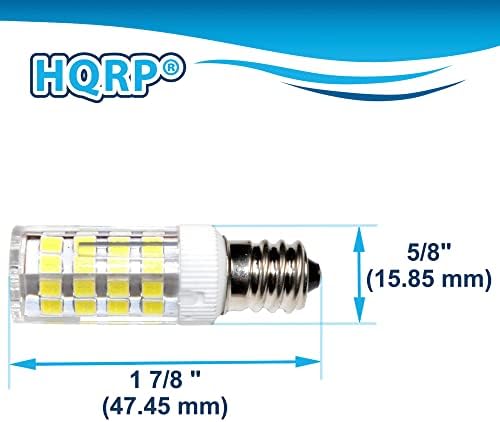 HQRP 2-Pack E12 110V led ışık Ampul Serin ile Uyumlu Babylock BL200 / BL1500 / BL2800 / BLSE300 / BL4-838D / BL5380ED