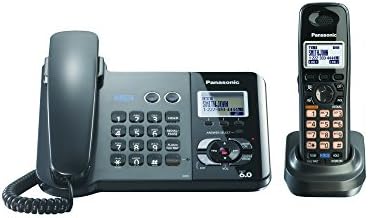 Panasonic KX - TG9391T 2 Hatlı Kablolu/Kablosuz Telefon, Metalik Siyah, 1 Ahize