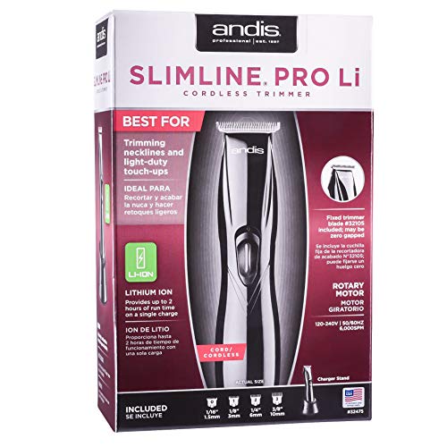 Andis Slimline Pro Li T-Bıçak Düzeltici Siyah 32475, BeauWis Bıçak Fırçalı