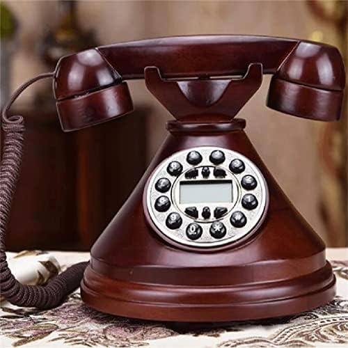 LEPSJGC Antika Kablolu Moda Retro katı ahşap Sabit Telefon Antika Sabit Telefon / Tekrar Arama / Eller Serbest / Arkadan