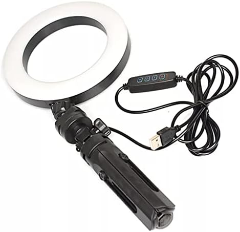 LMMDDP 6 İnç Mini Kısılabilir Soğuk Sıcak LED Stüdyo Kamera halka ışık Fotoğraf Telefonu Video İşığı Lambası Tripodlar