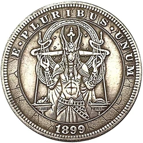 1899 Wanderer Sikke Kafatası Terazi Kurt Antika Bakır Eski Gümüş Madalya Tahsil Sikke Zanaat Sikke hatıra parası COPYCollection