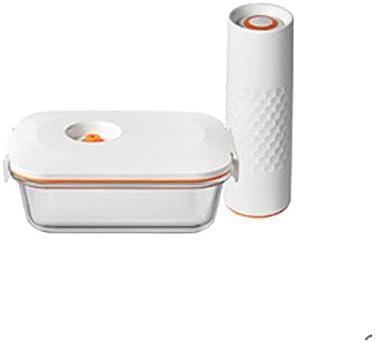 avavofo Bento yemek kabı ısıya Dayanıklı Cam Taze Tutma Kutusu Aile için, Elektrikli Vakum Pompası ile, Bir Düğme