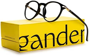 Küçük yüz, kadın ve erkekler için Gander Premium mavi ışık engelleme bilgisayar gözlükleri. Yaylı Menteşelerle Klasik