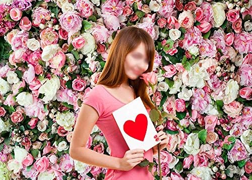 3D Pembe Gül Çiçek Tema Fotoğraf Arka Plan 5x3ft Düğün Gelin Yenidoğan Duş Doğum Günü Partisi Fotoğraf Arka Planında