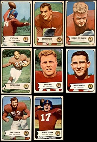 1954 Bowman New York Giants Takım Setine Yakın New York Giants-FB (Set) VG / ESKİ Giants-FB