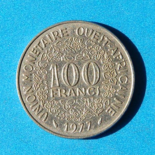 Batı Afrika 100 Frank 1977 Madeni Para 1