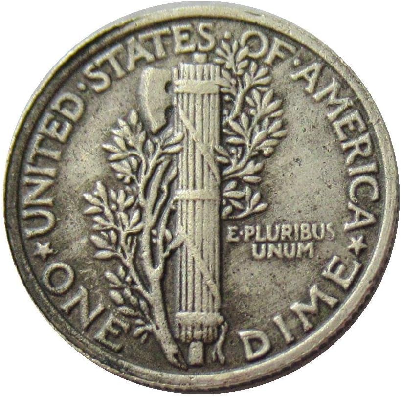 ABD 10 Cent 1926 Gümüş Kaplama Çoğaltma hatıra parası