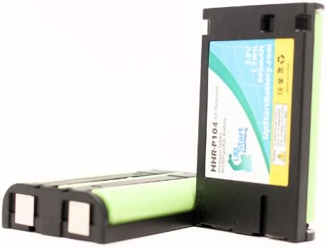 2 Paket - Panasonic KX-2312 Pil için Yedek - Panasonic Telsiz Telefon Pil ile Uyumlu (800 mAh 3.6 V Nİ-MH)