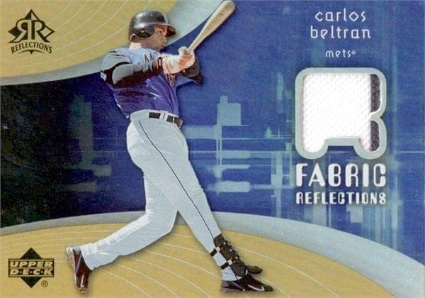 Carlos Beltran oyuncu yıpranmış jersey yama beyzbol kartı (New York Mets) 2005 Üst Güverte Kumaş Yansımaları FRCB-MLB