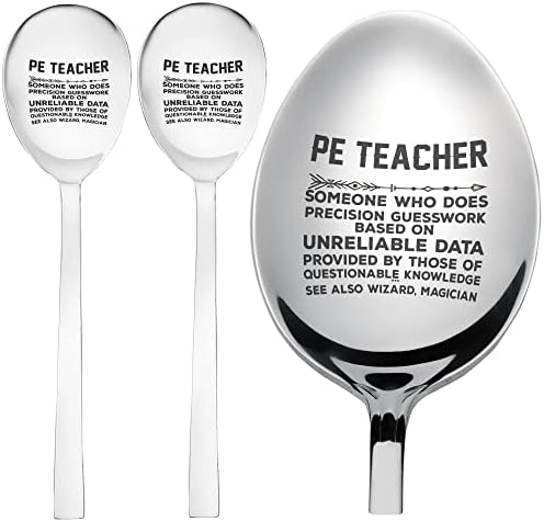 Beden Eğitimi Öğretmeni Tanımı Kupa-Komik Beden Eğitimi Öğretmeni Anlamı Tatlı Kaşıkları 8 inç / 3 Kahve Kaşığı Seti