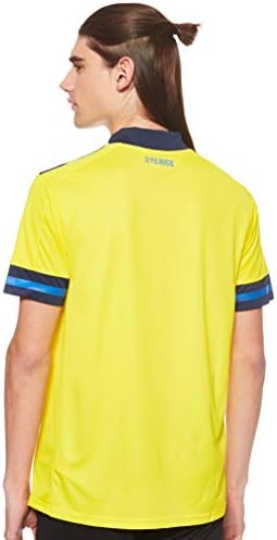 adidas 2020-2021 İsveç Ev Futbolu Futbol Tişört Forması