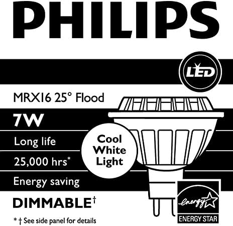 Philips 432617 7W LED MR16 4000K 25 Derece Sel, Kısılabilir