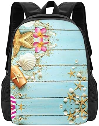 ASEELO Plaj Tema Deniz Kabukları okul sırt çantası Büyük Kolej Sırt Çantası Rahat Sırt Çantası Seyahat Sırt Çantası