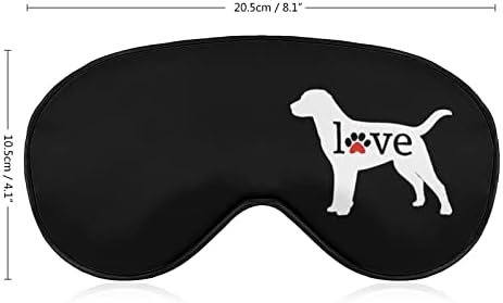 Labrador Aşk köpek pençe Uyku Göz Maskesi yumuşak Göz kapakları engelleme ışıkları körü Körüne Ayarlanabilir kayış